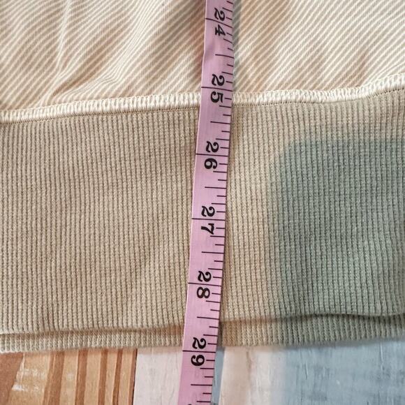 Lululemon Rollin with my Omies Hoodie Size 10 Mojave Tan Terry Back Vented - Picture 11 of 12